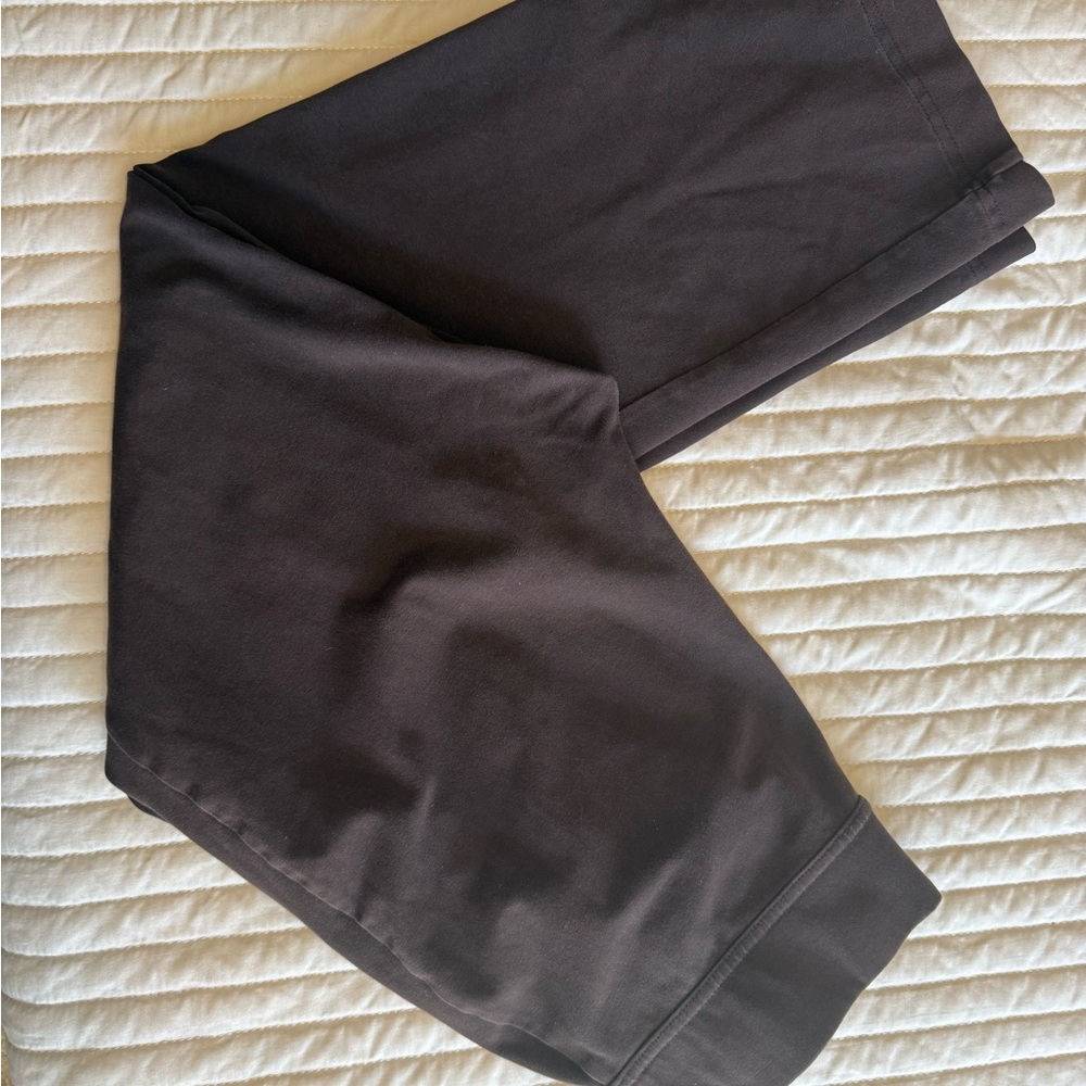 Lands End Starfish Knit Straight Leg Pants Brown Medium Petite Pull On - Picture 3 of 4